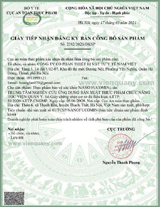 chứng nhận 1